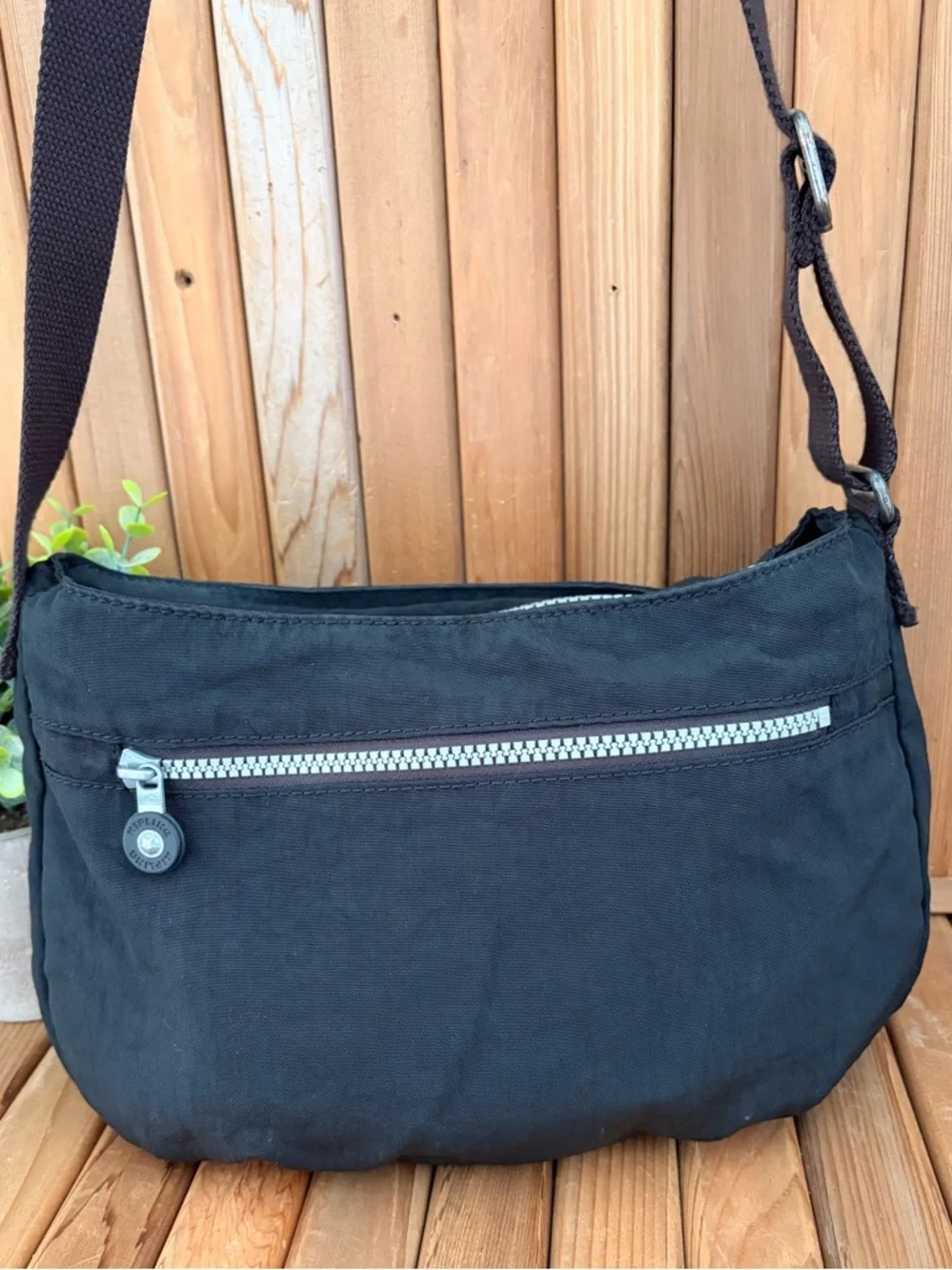 Kipling Black Nylon Crossbody Multi Pocket Lightweight Belt Bag, Black